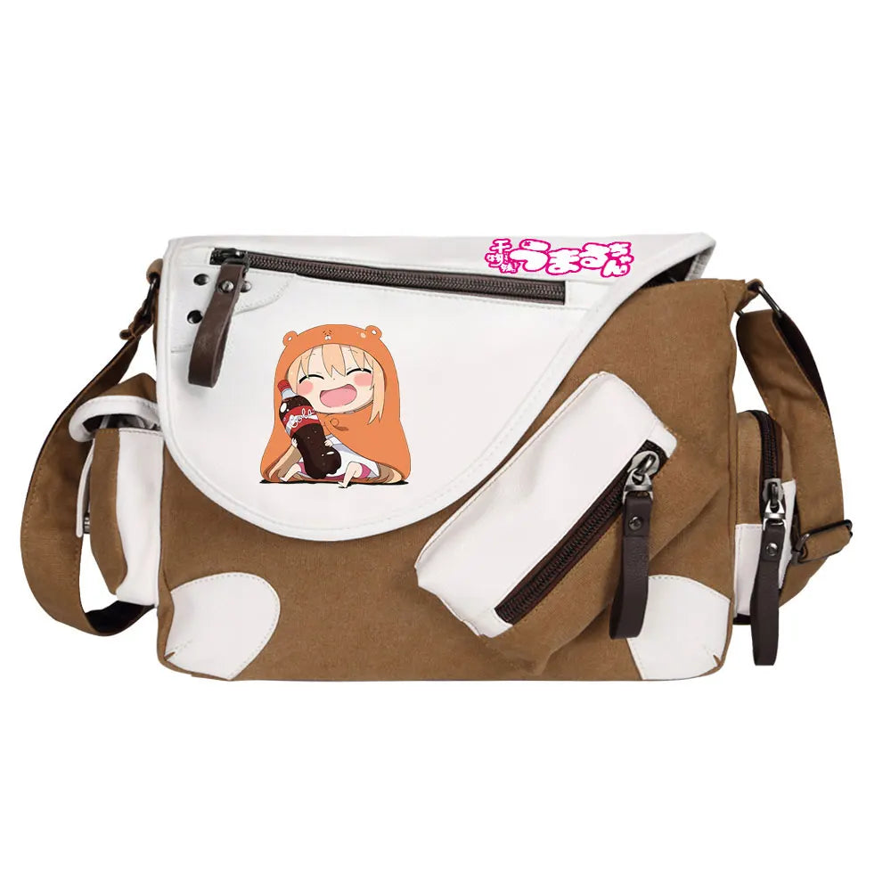 New Anime Himouto! Umaru-chan Prints Men Canvas Travel Women Messenger Shoulder Bags Teenager Satchels Boys Girls Kids Bookbag
