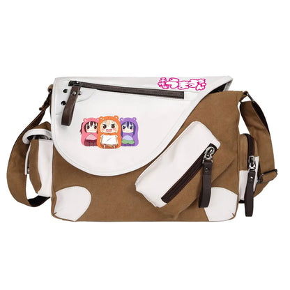 New Anime Himouto! Umaru-chan Prints Men Canvas Travel Women Messenger Shoulder Bags Teenager Satchels Boys Girls Kids Bookbag