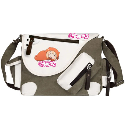 New Anime Himouto! Umaru-chan Prints Men Canvas Travel Women Messenger Shoulder Bags Teenager Satchels Boys Girls Kids Bookbag