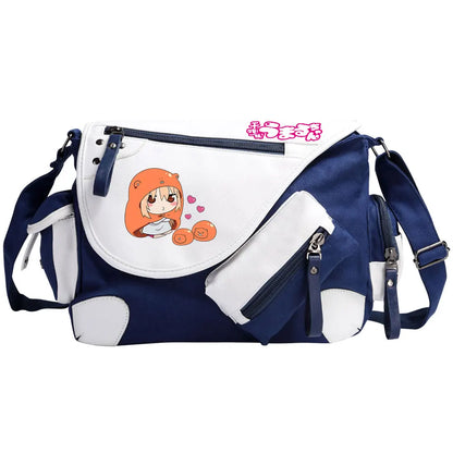 New Anime Himouto! Umaru-chan Prints Men Canvas Travel Women Messenger Shoulder Bags Teenager Satchels Boys Girls Kids Bookbag