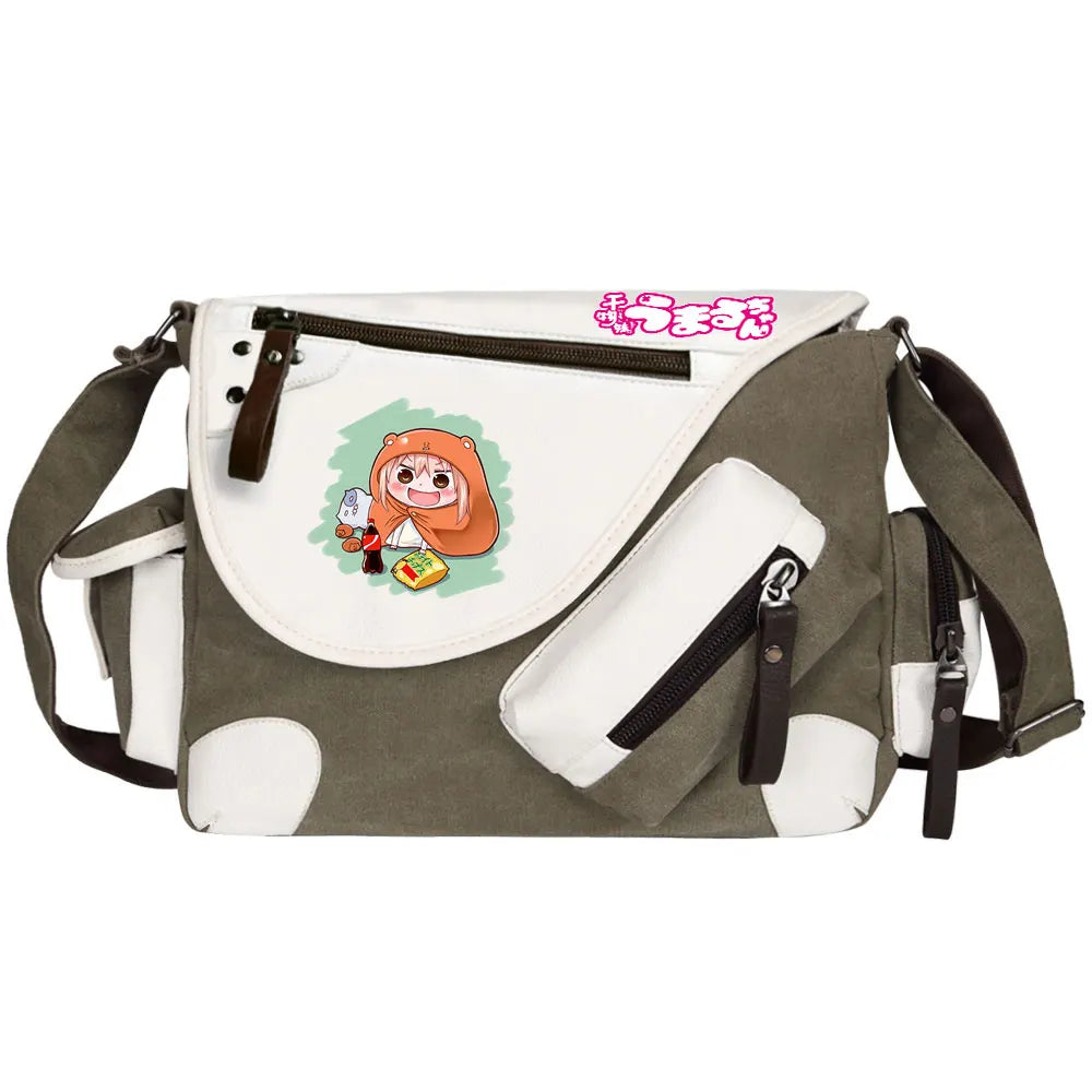 New Anime Himouto! Umaru-chan Prints Men Canvas Travel Women Messenger Shoulder Bags Teenager Satchels Boys Girls Kids Bookbag