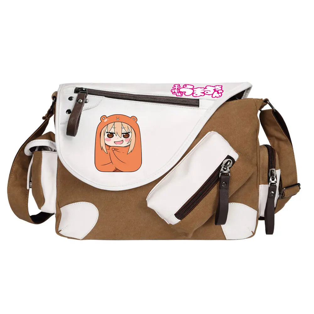 New Anime Himouto! Umaru-chan Prints Men Canvas Travel Women Messenger Shoulder Bags Teenager Satchels Boys Girls Kids Bookbag