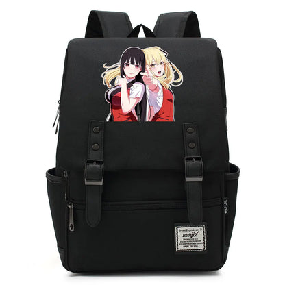 New Anime Kakegurui Boy Girl Kids Student School Book Bags Teenagers Canvas Women Bagpack Men Laptop Travel Backpack