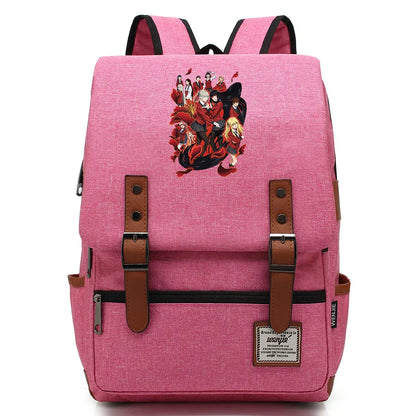 New Anime Kakegurui Boy Girl Kids Student School Book Bags Teenagers Canvas Women Bagpack Men Laptop Travel Backpack