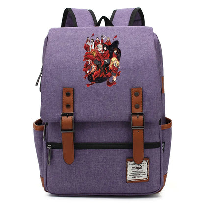 New Anime Kakegurui Boy Girl Kids Student School Book Bags Teenagers Canvas Women Bagpack Men Laptop Travel Backpack