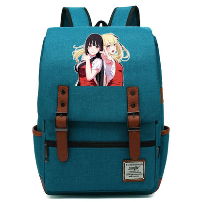 New Anime Kakegurui Boy Girl Kids Student School Book Bags Teenagers Canvas Women Bagpack Men Laptop Travel Backpack