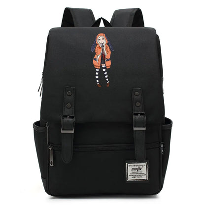 New Anime Kakegurui Boy Girl Kids Student School Book Bags Teenagers Canvas Women Bagpack Men Laptop Travel Backpack