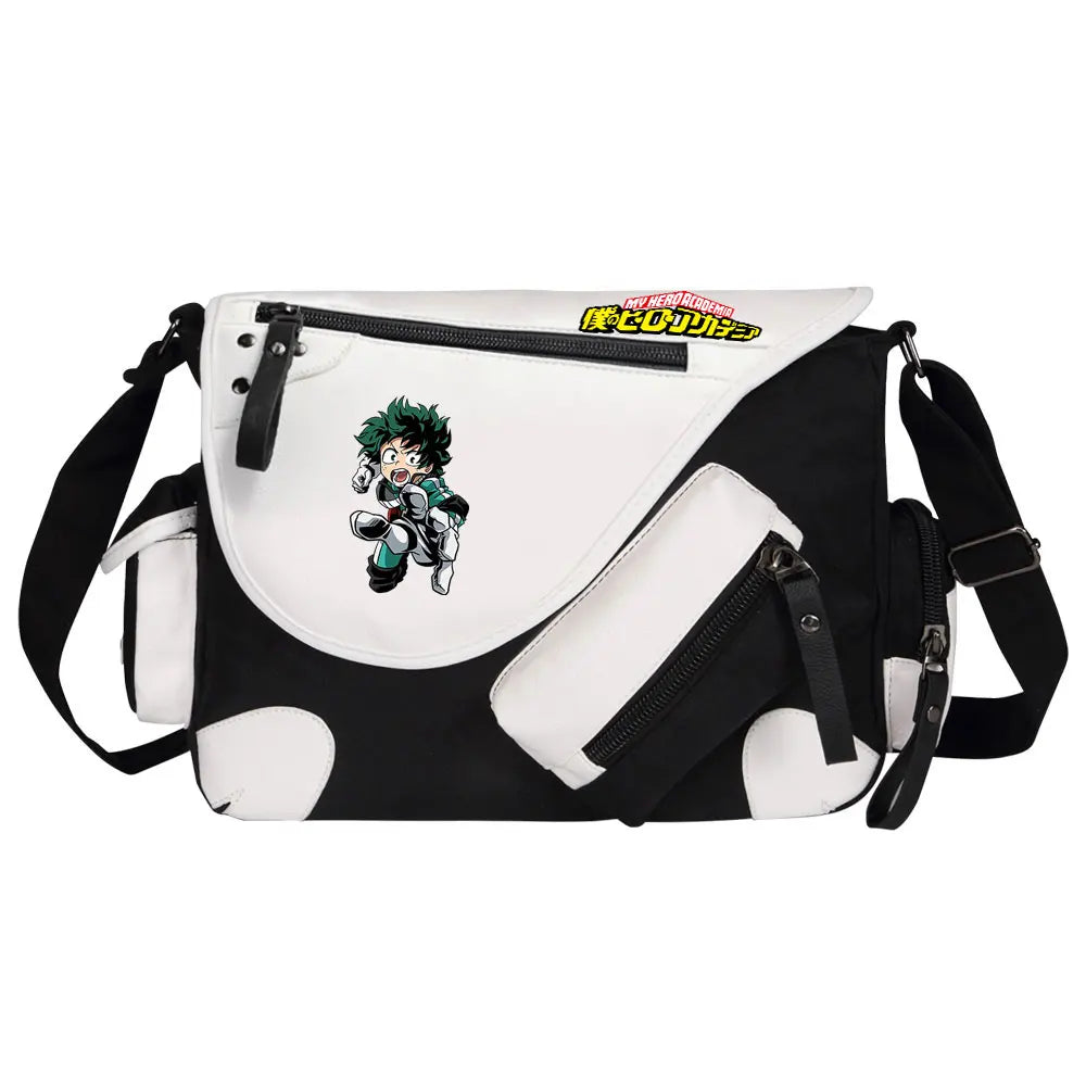 New Anime My Hero Academy Prints Men Canvas Travel Shoulder Bag Women Messenger Bags Satchels Cross Body Bag Kids Schoolbag