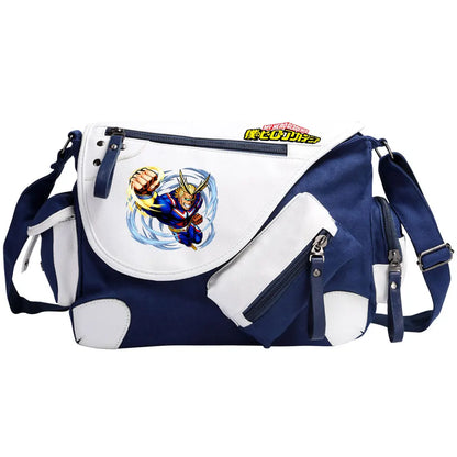 New Anime My Hero Academy Prints Men Canvas Travel Shoulder Bag Women Messenger Bags Satchels Cross Body Bag Kids Schoolbag
