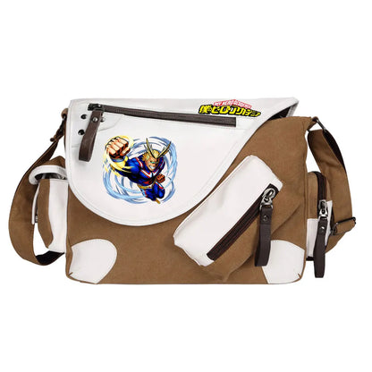 New Anime My Hero Academy Prints Men Canvas Travel Shoulder Bag Women Messenger Bags Satchels Cross Body Bag Kids Schoolbag