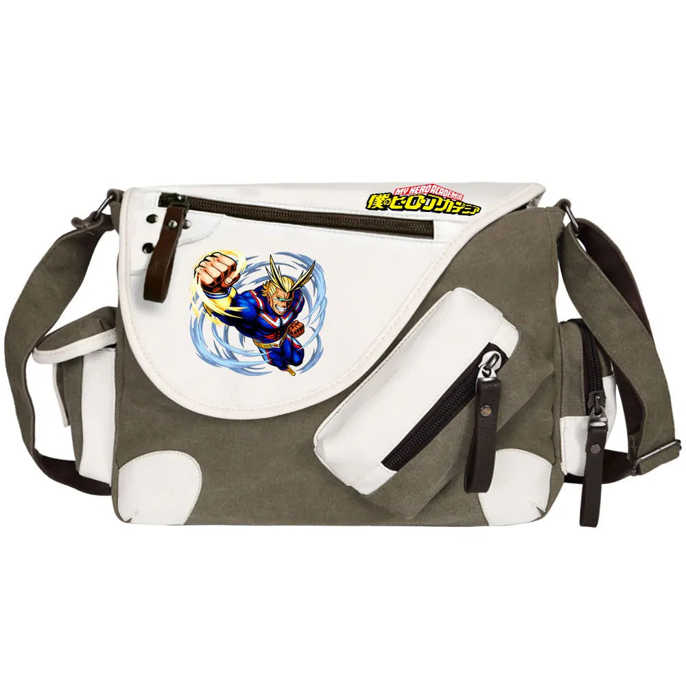 New Anime My Hero Academy Prints Men Canvas Travel Shoulder Bag Women Messenger Bags Satchels Cross Body Bag Kids Schoolbag