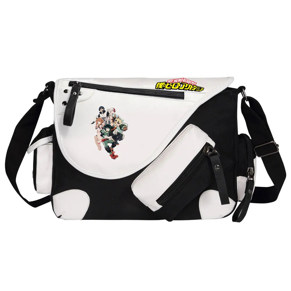 New Anime My Hero Academy Prints Men Canvas Travel Shoulder Bag Women Messenger Bags Satchels Cross Body Bag Kids Schoolbag