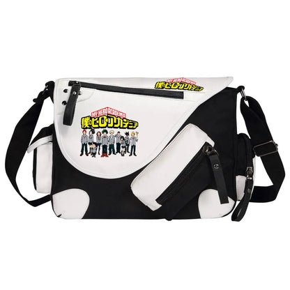 New Anime My Hero Academy Prints Men Canvas Travel Shoulder Bag Women Messenger Bags Satchels Cross Body Bag Kids Schoolbag