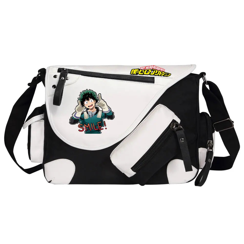 New Anime My Hero Academy Prints Men Canvas Travel Shoulder Bag Women Messenger Bags Satchels Cross Body Bag Kids Schoolbag