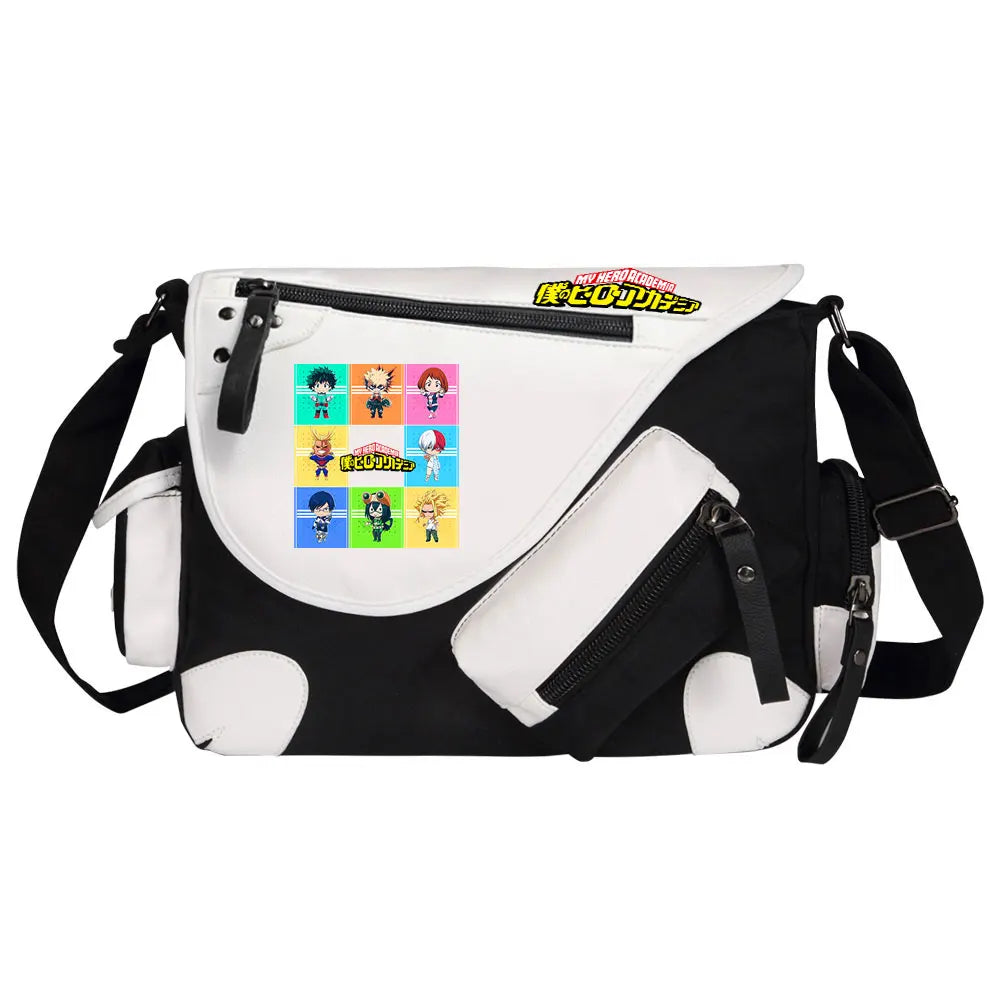 New Anime My Hero Academy Prints Men Canvas Travel Shoulder Bag Women Messenger Bags Satchels Cross Body Bag Kids Schoolbag