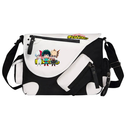 New Anime My Hero Academy Prints Men Canvas Travel Shoulder Bag Women Messenger Bags Satchels Cross Body Bag Kids Schoolbag