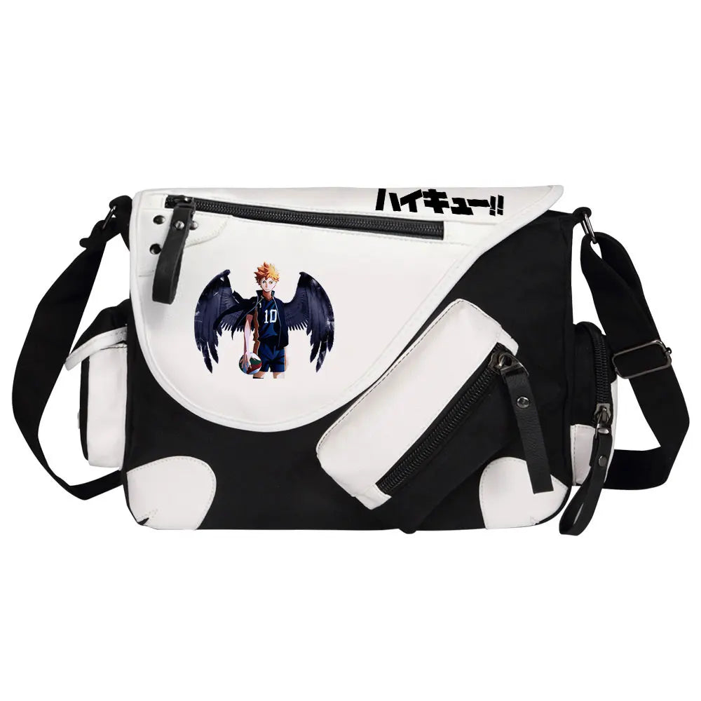 New Anime Volleyball Juvenile Prints Men Canvas Travel Shoulder Bag Women Messenger Bags Satchels Boys Girls Kids Schoolbag