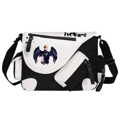New Anime Volleyball Juvenile Prints Men Canvas Travel Shoulder Bag Women Messenger Bags Satchels Boys Girls Kids Schoolbag
