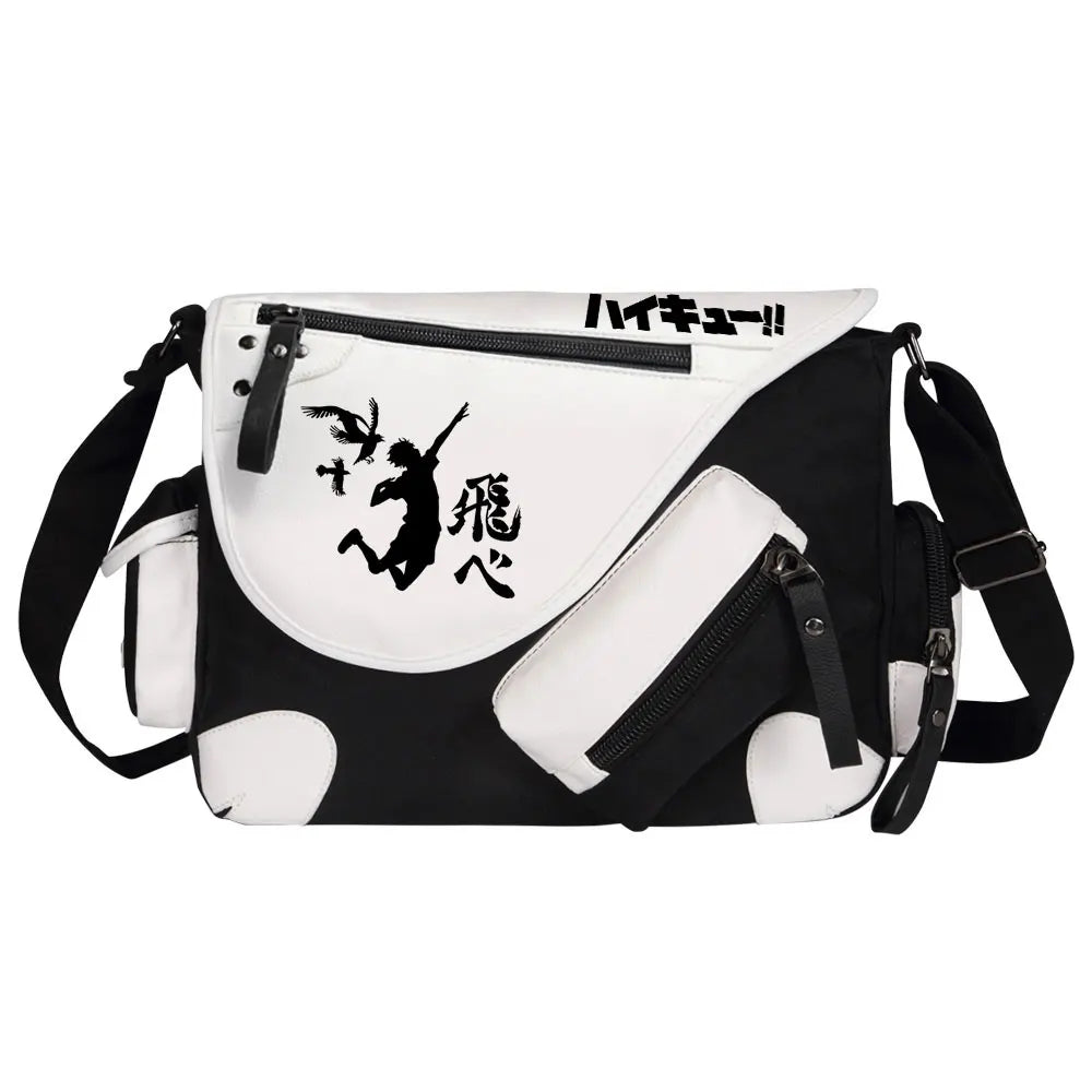 New Anime Volleyball Juvenile Prints Men Canvas Travel Shoulder Bag Women Messenger Bags Satchels Boys Girls Kids Schoolbag