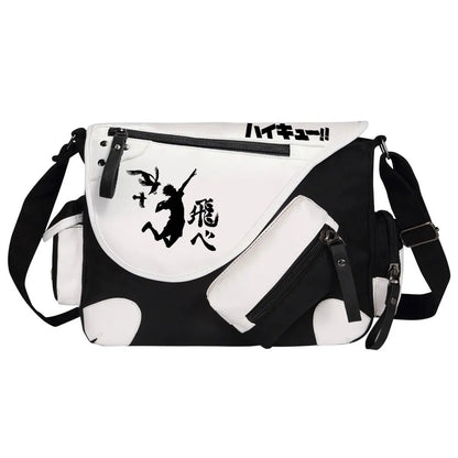 New Anime Volleyball Juvenile Prints Men Canvas Travel Shoulder Bag Women Messenger Bags Satchels Boys Girls Kids Schoolbag