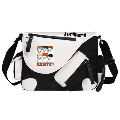 New Anime Volleyball Juvenile Prints Men Canvas Travel Shoulder Bag Women Messenger Bags Satchels Boys Girls Kids Schoolbag
