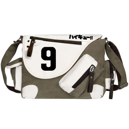 New Anime Volleyball Juvenile Prints Men Canvas Travel Shoulder Bag Women Messenger Bags Satchels Boys Girls Kids Schoolbag