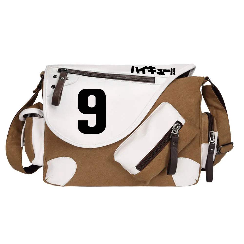 New Anime Volleyball Juvenile Prints Men Canvas Travel Shoulder Bag Women Messenger Bags Satchels Boys Girls Kids Schoolbag