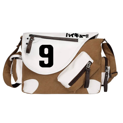New Anime Volleyball Juvenile Prints Men Canvas Travel Shoulder Bag Women Messenger Bags Satchels Boys Girls Kids Schoolbag
