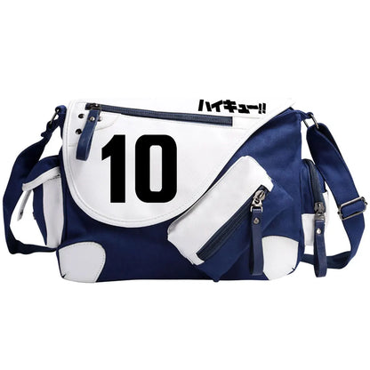 New Anime Volleyball Juvenile Prints Men Canvas Travel Shoulder Bag Women Messenger Bags Satchels Boys Girls Kids Schoolbag