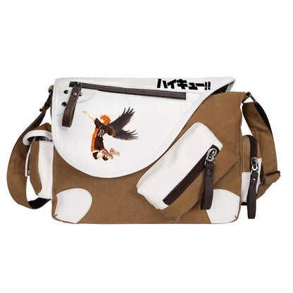 New Anime Volleyball Juvenile Prints Men Canvas Travel Shoulder Bag Women Messenger Bags Satchels Boys Girls Kids Schoolbag