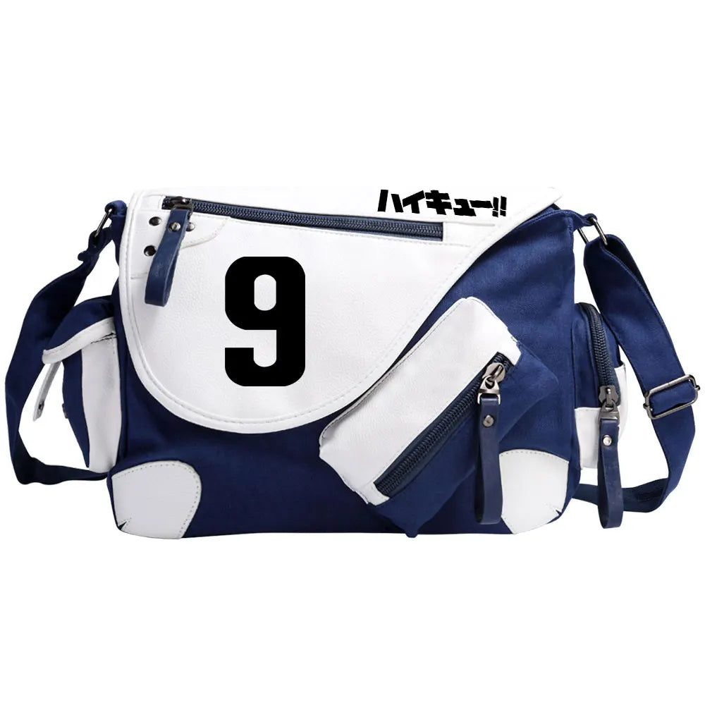 New Anime Volleyball Juvenile Prints Men Canvas Travel Shoulder Bag Women Messenger Bags Satchels Boys Girls Kids Schoolbag
