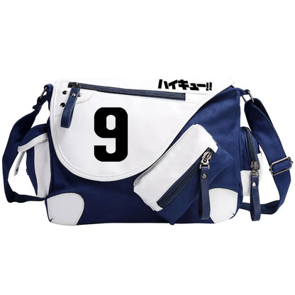 New Anime Volleyball Juvenile Prints Men Canvas Travel Shoulder Bag Women Messenger Bags Satchels Boys Girls Kids Schoolbag