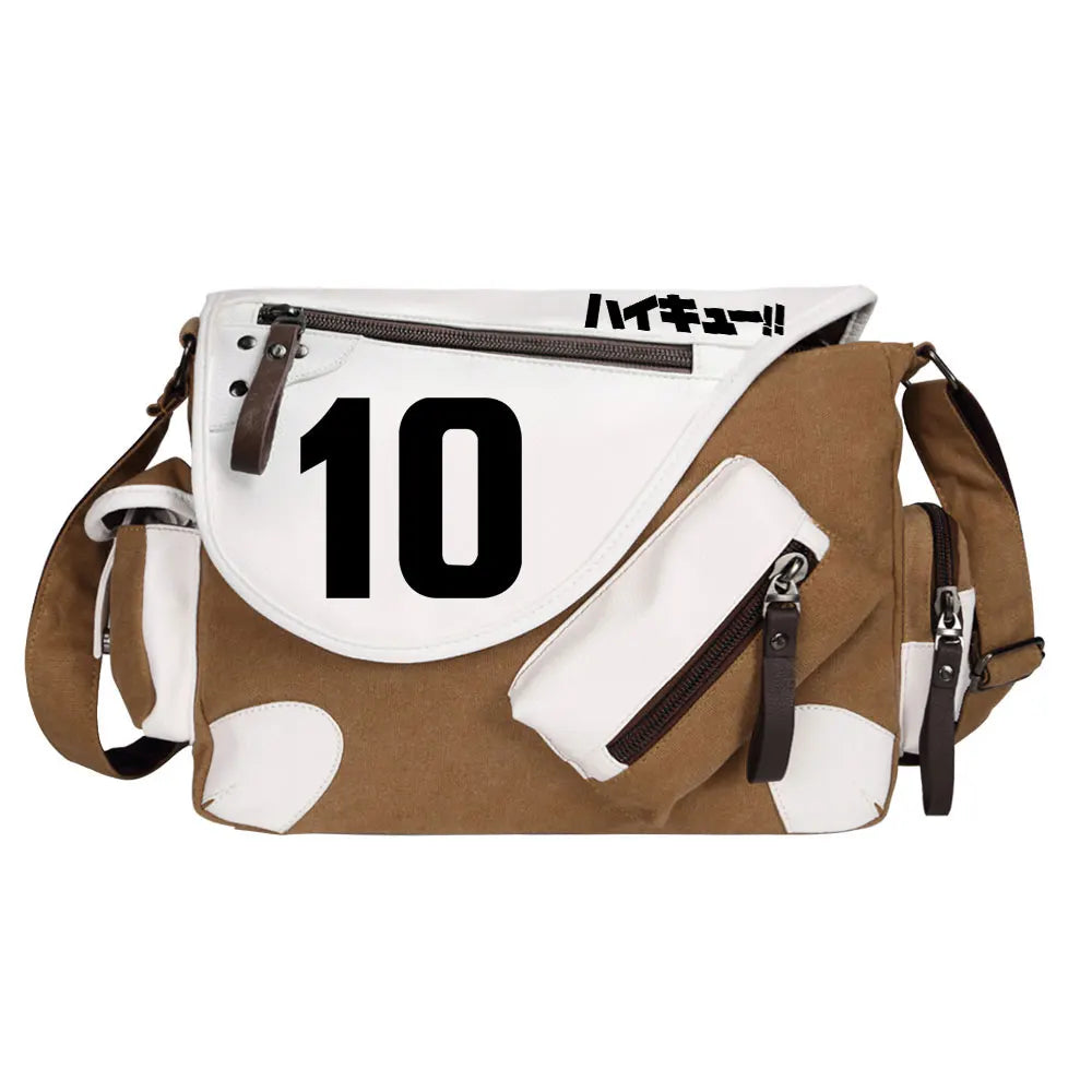 New Anime Volleyball Juvenile Prints Men Canvas Travel Shoulder Bag Women Messenger Bags Satchels Boys Girls Kids Schoolbag