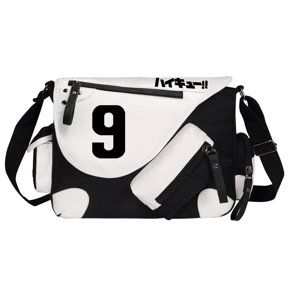 New Anime Volleyball Juvenile Prints Men Canvas Travel Shoulder Bag Women Messenger Bags Satchels Boys Girls Kids Schoolbag