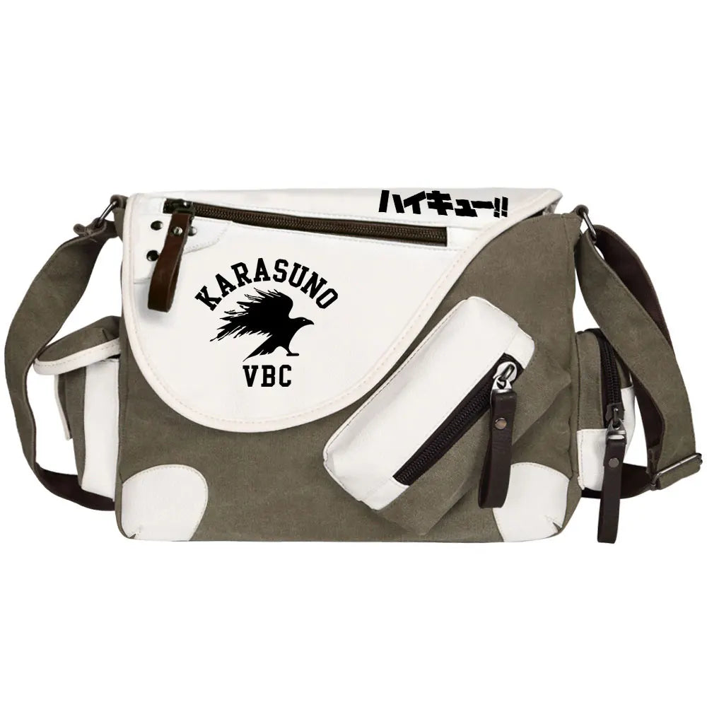 New Anime Volleyball Juvenile Prints Men Canvas Travel Shoulder Bag Women Messenger Bags Satchels Boys Girls Kids Schoolbag