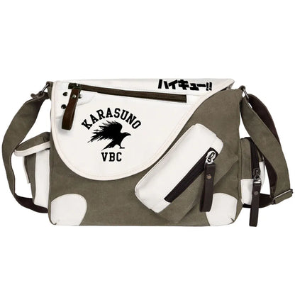 New Anime Volleyball Juvenile Prints Men Canvas Travel Shoulder Bag Women Messenger Bags Satchels Boys Girls Kids Schoolbag
