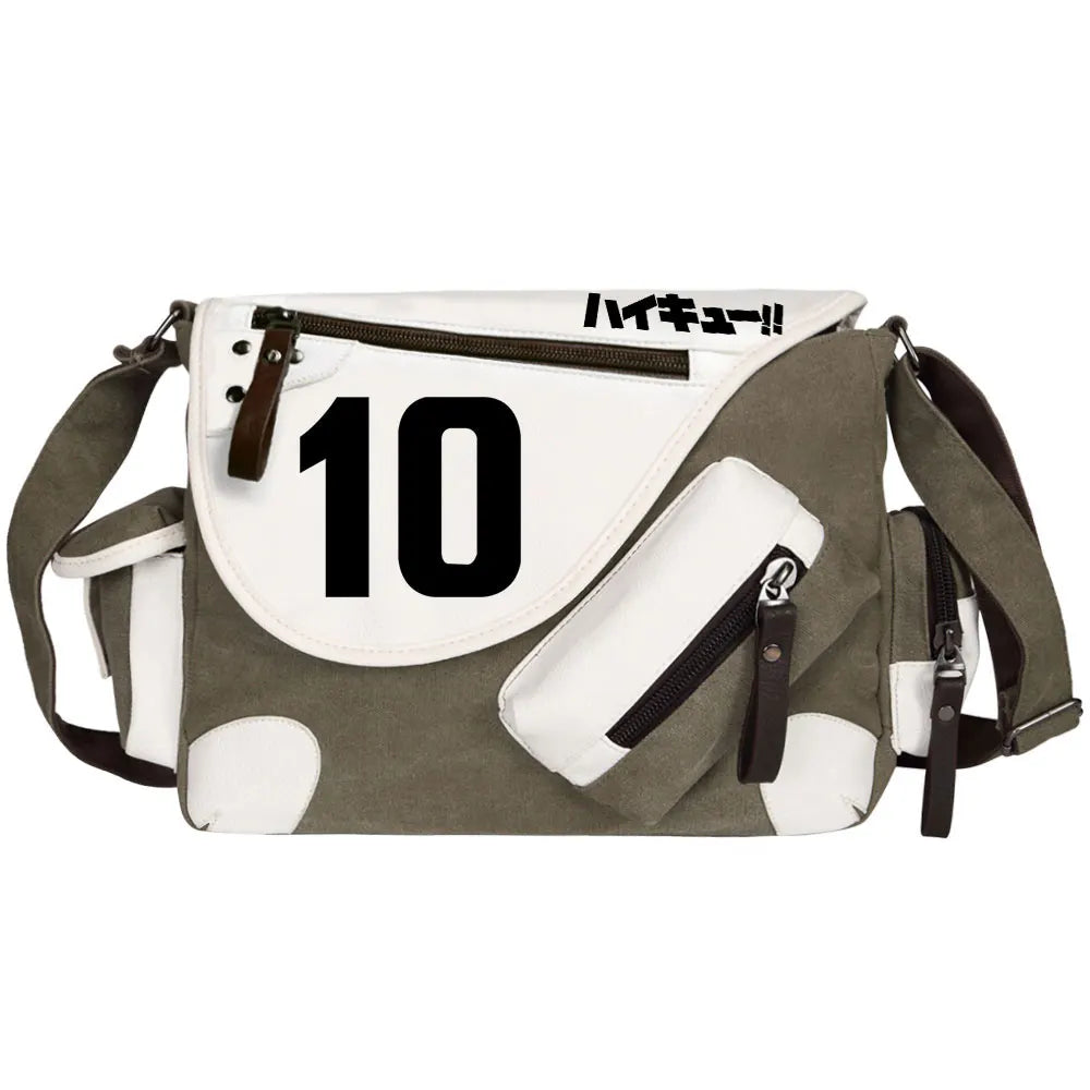 New Anime Volleyball Juvenile Prints Men Canvas Travel Shoulder Bag Women Messenger Bags Satchels Boys Girls Kids Schoolbag