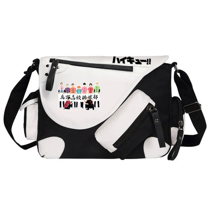 New Anime Volleyball Juvenile Prints Men Canvas Travel Shoulder Bag Women Messenger Bags Satchels Boys Girls Kids Schoolbag