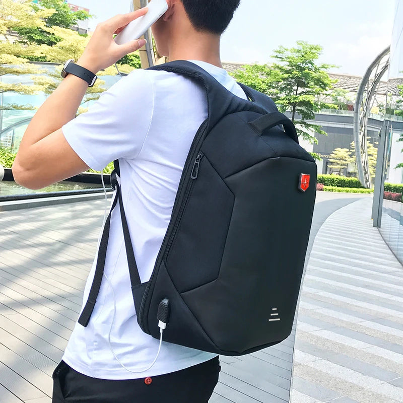 New Anti theft 15.6inch Laptop Backpack Male USB Business Backpack for Men Mochila Oxford Fashion Travel Backpacks School Bags