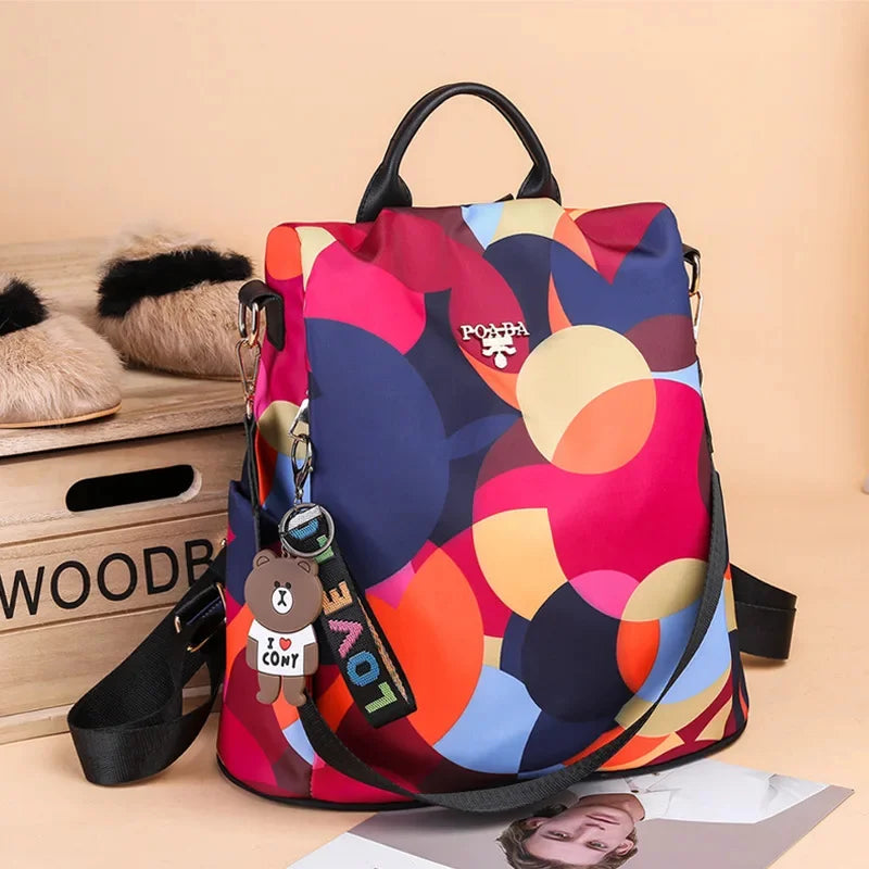 New Anti-theft Backpacks Girls Outdoor Leisure Travel Bags Women Printed Oxford Cloth Bag Fashion Trend Large Capacity Backpack