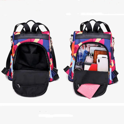 New Anti-theft Backpacks Girls Outdoor Leisure Travel Bags Women Printed Oxford Cloth Bag Fashion Trend Large Capacity Backpack