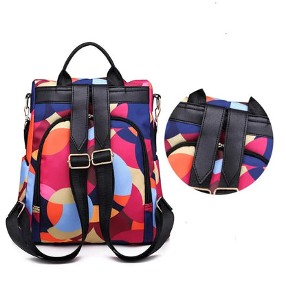New Anti-theft Backpacks Girls Outdoor Leisure Travel Bags Women Printed Oxford Cloth Bag Fashion Trend Large Capacity Backpack