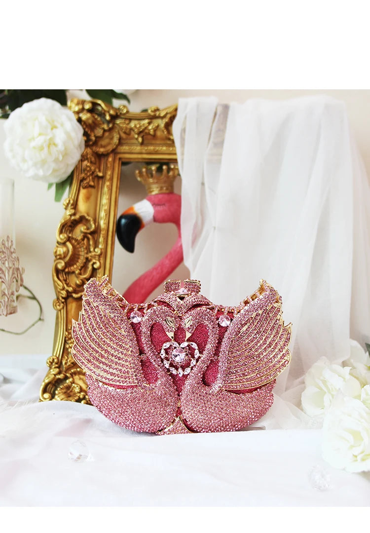 New Arrival Black Rhinestone Diamond Evening Bag Clutch Elegant Luxury Ladies Chain Shoulder Purse Female Party Dinner Clutches