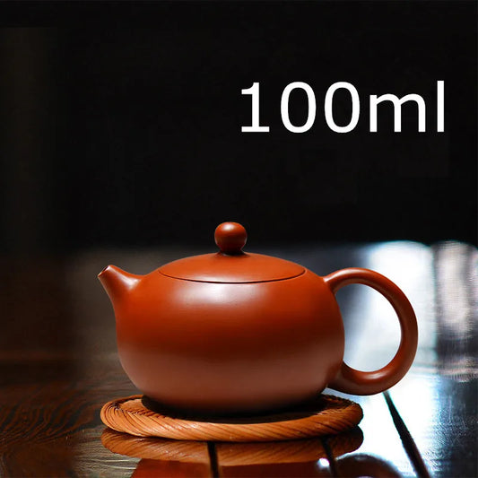 New Arrival Handmade Xi Shi Pot With Tea Infuser Teapot Red Clay Tetera 100ml Zhu Ni Porcelain Antique Chinese Ceramic Kettle