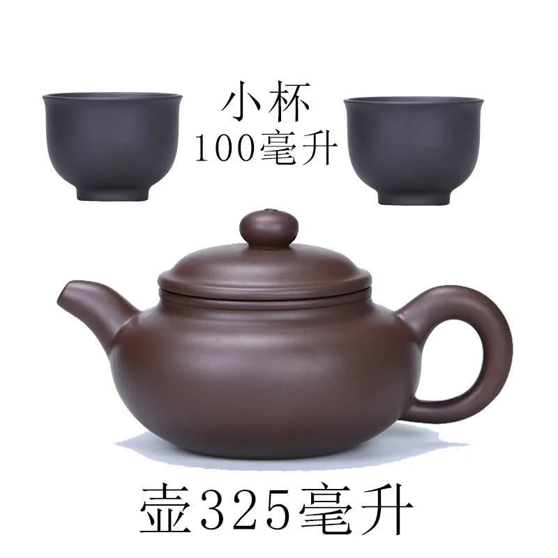 New Arrival Purple Clay Teapot Yixing Porcelain Kung Fu Tea Pot Set Teapots Chinese Handmade Zisha Ceramic Sets Kettle