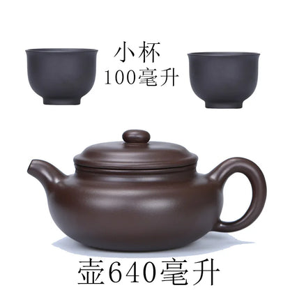 New Arrival Purple Clay Teapot Yixing Porcelain Kung Fu Tea Pot Set Teapots Chinese Handmade Zisha Ceramic Sets Kettle