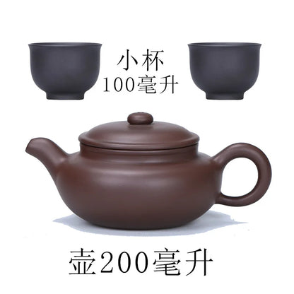 New Arrival Purple Clay Teapot Yixing Porcelain Kung Fu Tea Pot Set Teapots Chinese Handmade Zisha Ceramic Sets Kettle