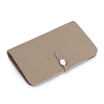 New Arrival Women's Long Clutch Wallets made of High-quality Cowhide Leather with Large Capacity and Multi-functional Design in