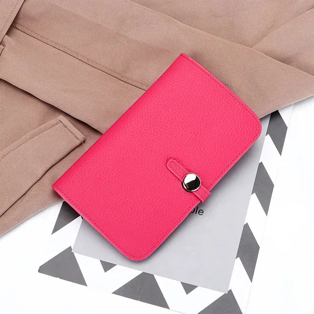 New Arrival Women's Long Clutch Wallets made of High-quality Cowhide Leather with Large Capacity and Multi-functional Design in