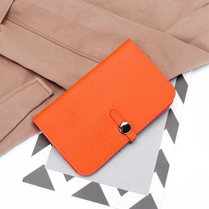 New Arrival Women's Long Clutch Wallets made of High-quality Cowhide Leather with Large Capacity and Multi-functional Design in